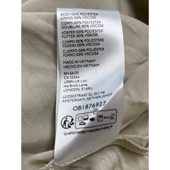 Silence + Noise Women’s Beige Gray Script Print Wrap Skirt Sz S/P - New - Picture 9 of 10